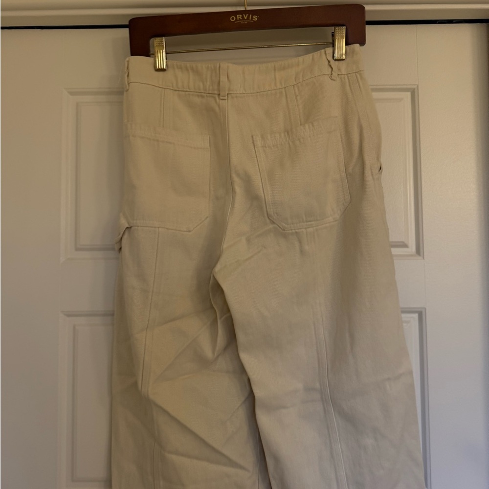 Back Beat Co. Cream Wide Leg Pants - Picture 4 of 5